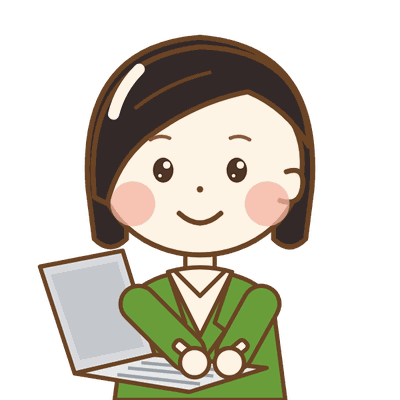 パソコンでシステムを開発するイラスト